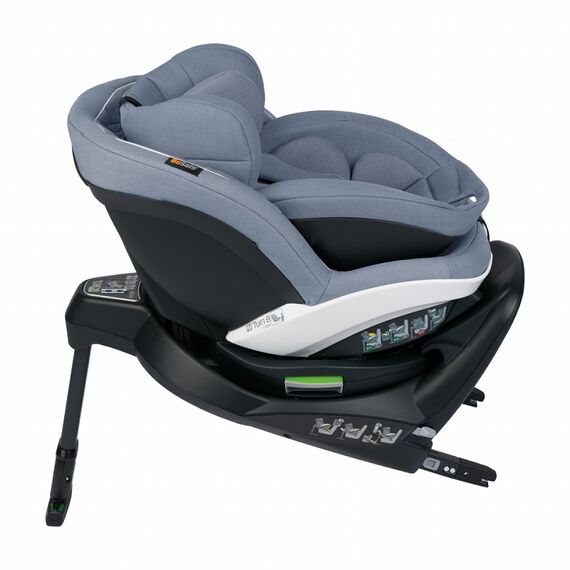 Scaun auto rotativ BeSafe iZi Turn B i-Size - Cloud Melange, Culoare: Albastru, Grupa: 0-18kg (0 luni - 4 ani) - poza 4 - ExclusivMAG.ro