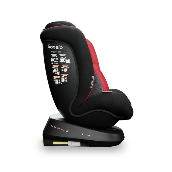 Scaun auto Lionelo Bastiaan One, rotativ 360 grade, Top Tether, 0-36 kg, Red Chili, Culoare: Rosu, Grupa: 0-36kg (0 luni - 12 ani) - poza 6 - ExclusivMAG.ro
