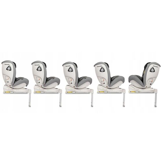 Scaun auto Lionelo Braam, rotativ 360 grade, cu Isofix, 0-36 kg, Stone, Culoare: Gri/Negru, Grupa: 0-36kg (0 luni - 12 ani) - poza 10 - ExclusivMAG.ro
