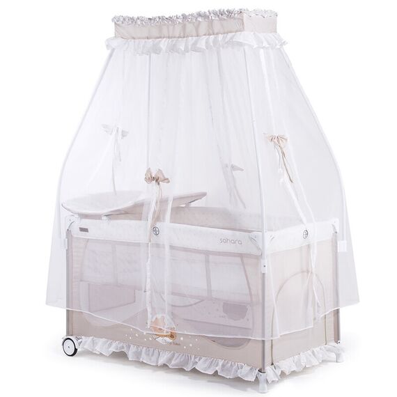 Patut pliabil Chipolino Sahara vanilla, Culoare: Crem, Dimensiuni: 120x60 - poza 3 - ExclusivMAG.ro
