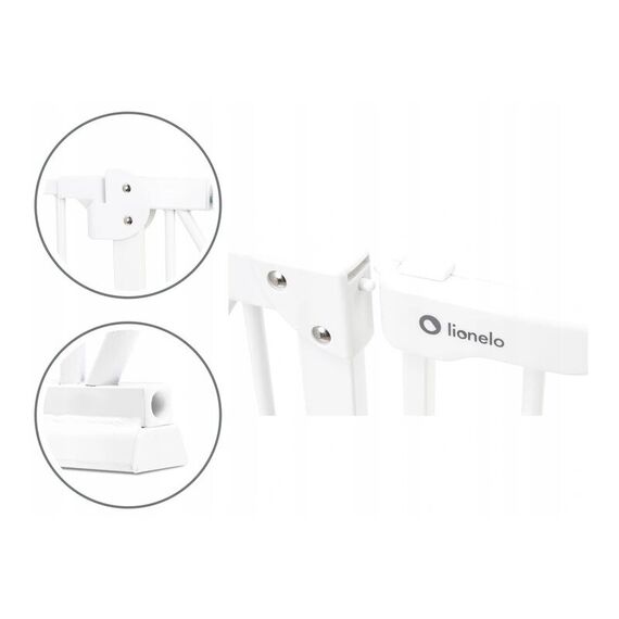 Poarta siguranta Lionelo Truus Slim, White, Culoare: Alb - poza 7 - ExclusivMAG.ro