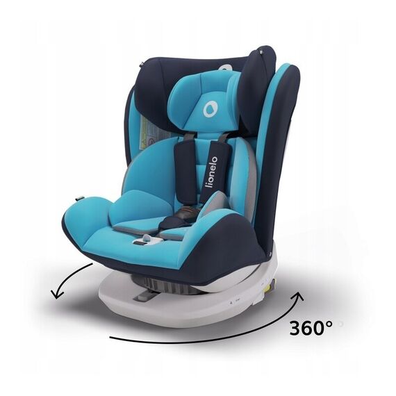 Scaun auto Isofix Lionelo Bastiaan rotativ 360 grade 0-36 kg Blue, Culoare: Albastru, Grupa: 0-36kg (0 luni - 12 ani) - poza 6 - ExclusivMAG.ro