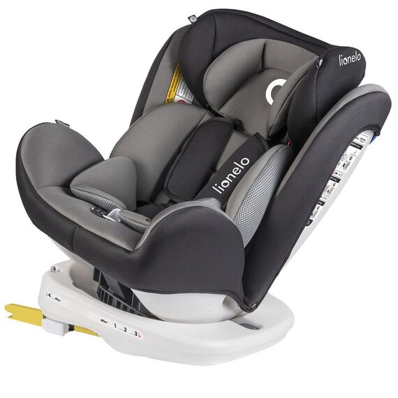 Scaun auto Isofix Lionelo Bastiaan rotativ 360 grade 0-36 kg Grey, Culoare: Gri, Grupa: 0-36kg (0 luni - 12 ani) - poza 3 - ExclusivMAG.ro