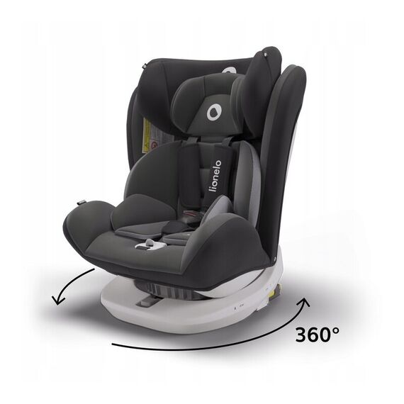 Scaun auto Isofix Lionelo Bastiaan rotativ 360 grade 0-36 kg Grey, Culoare: Gri, Grupa: 0-36kg (0 luni - 12 ani) - poza 4 - ExclusivMAG.ro