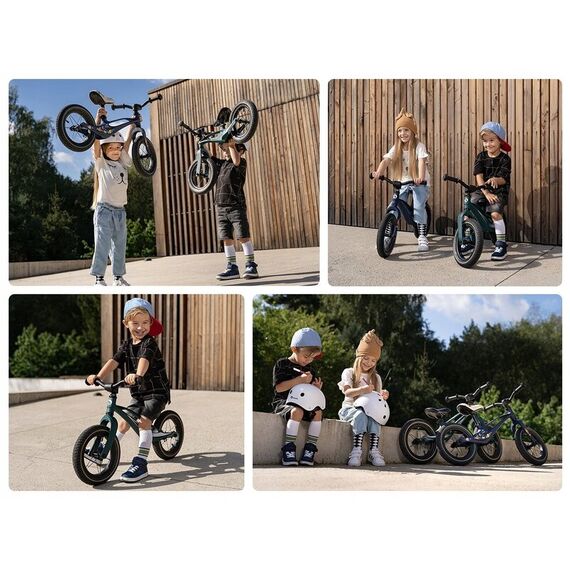 Bicicleta cu roti gonflabile, fara pedale, 12 , Bart, Green Forest Lionelo, Culoare: Verde - poza 7 - ExclusivMAG.ro