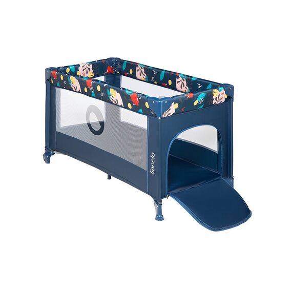 Patut pliant cu un nivel Lionelo Stefi Navy din Metal, Poliester, 120x60 cm, Albastru, Culoare: Albastru, Dimensiuni: 120x60 - poza 6 - ExclusivMAG.ro