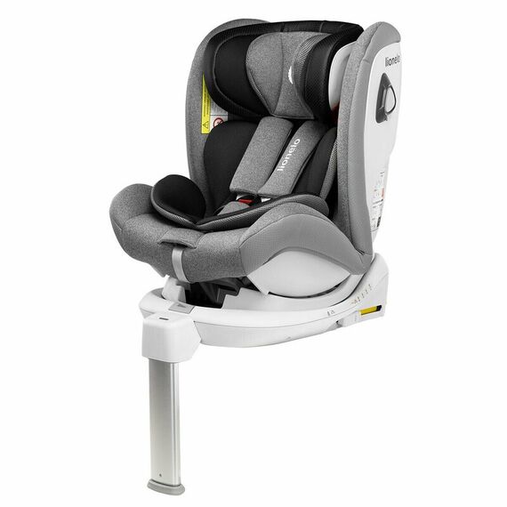 Scaun auto Lionelo Braam, rotativ 360 grade, cu Isofix, 0-36 kg, Stone, Culoare: Gri/Negru, Grupa: 0-36kg (0 luni - 12 ani) - poza 5 - ExclusivMAG.ro