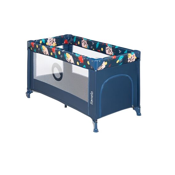 Patut pliant cu un nivel Lionelo Stefi Navy din Metal, Poliester, 120x60 cm, Albastru, Culoare: Albastru, Dimensiuni: 120x60 - poza 7 - ExclusivMAG.ro