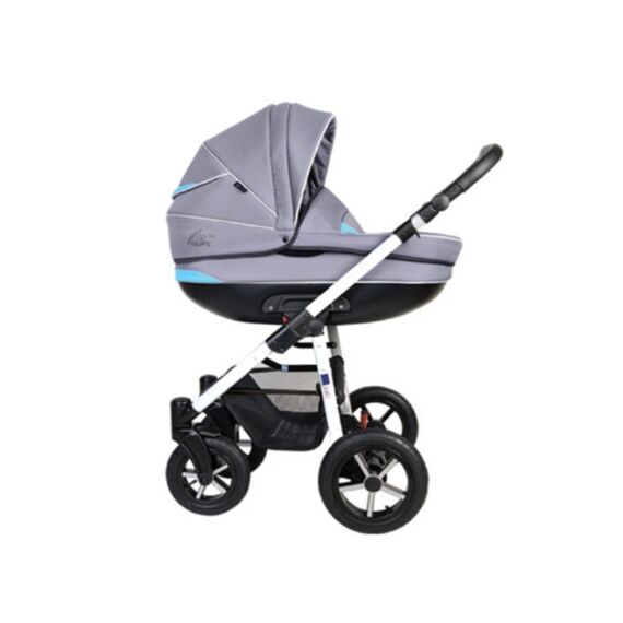 Carucior copii 3 in 1 MyKids Baby Boat - Bb/224 Gray-Blue, Culoare: Blue  - ExclusivMAG.ro