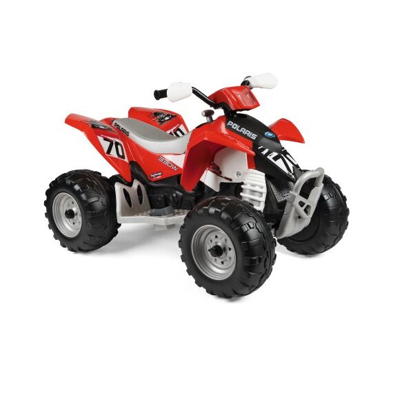 ATV Peg Perego Polaris Outlaw 330 W, 12V, 3 ani+, Negru / Rosu - poza 4 - ExclusivMAG.ro