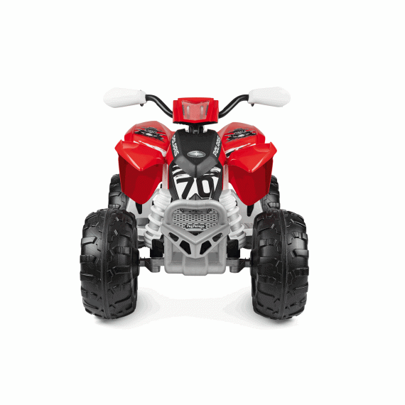 ATV Peg Perego Polaris Outlaw 330 W, 12V, 3 ani+, Negru / Rosu - poza 2 - ExclusivMAG.ro