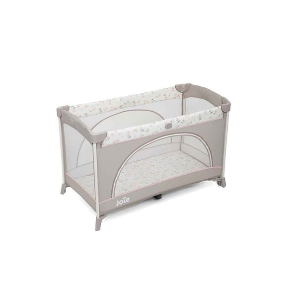 Patut pliant Joie Allura 120, Flowers Forever, Culoare: Gri deschis, Dimensiuni: 120x60 - poza 4 - ExclusivMAG.ro