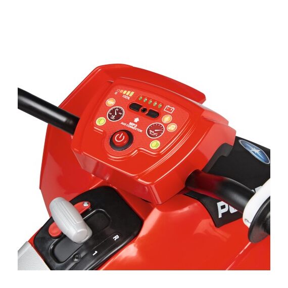 ATV Peg Perego Polaris Outlaw 330 W, 12V, 3 ani+, Negru / Rosu - poza 9 - ExclusivMAG.ro