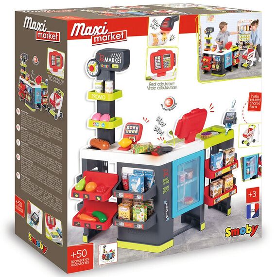 Magazin pentru copii Smoby Maxi Market cu 50 accesorii - poza 7 - ExclusivMAG.ro