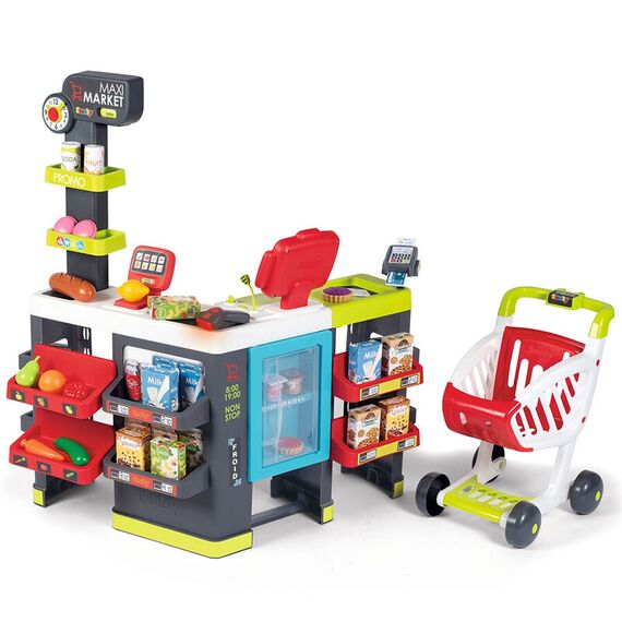 Magazin pentru copii Smoby Maxi Market cu 50 accesorii  - ExclusivMAG.ro