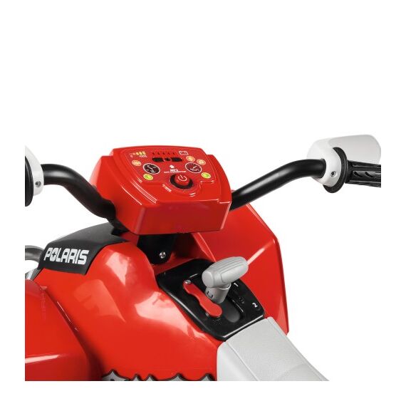 ATV Peg Perego Polaris Outlaw 330 W, 12V, 3 ani+, Negru / Rosu - poza 12 - ExclusivMAG.ro