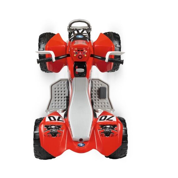 ATV Peg Perego Polaris Outlaw 330 W, 12V, 3 ani+, Negru / Rosu - poza 7 - ExclusivMAG.ro