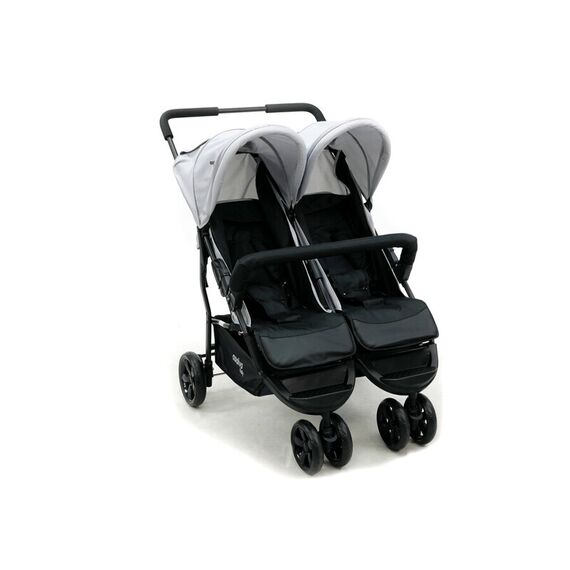 Carucior sport pentru gemeni Asalvo DOUBLE DINAMIC Anthracite, Culoare: Alb/Gri - poza 6 - ExclusivMAG.ro