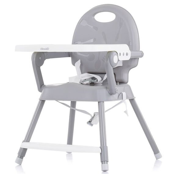 Scaun de masa Chipolino Bonbon 3 in 1 grey, Culoare: Gri - poza 5 - ExclusivMAG.ro