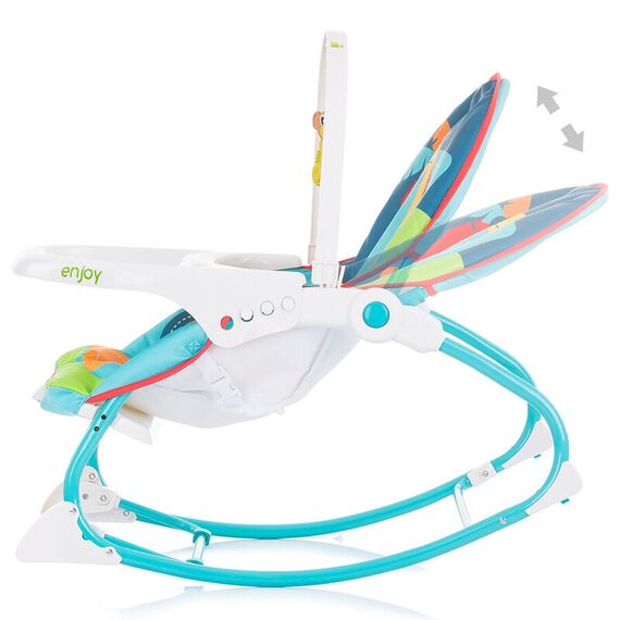 Scaunel balansoar Chipolino Enjoy blue, Culoare: Turcoaz - poza 5 - ExclusivMAG.ro