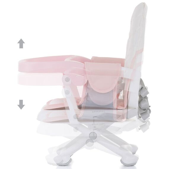 Inaltator scaun de masa Chipolino Lollipop peony pink, Culoare: Roz - poza 5 - ExclusivMAG.ro