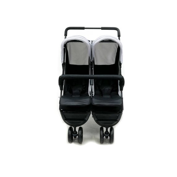 Carucior sport pentru gemeni Asalvo DOUBLE DINAMIC Anthracite, Culoare: Alb/Gri - poza 8 - ExclusivMAG.ro