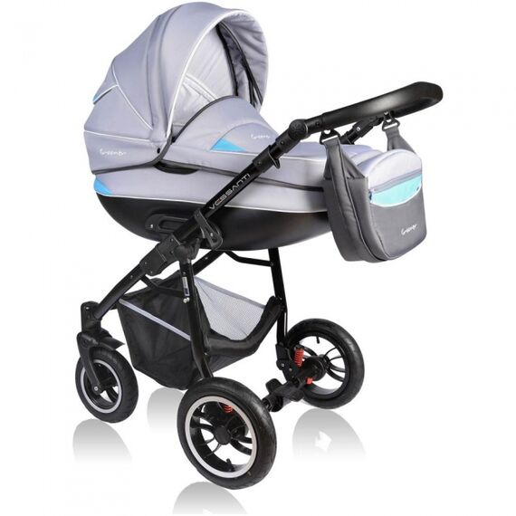 Carucior Crooner 3 in 1 Blue/Gray - Vessanti, Culoare: Blue - poza 2 - ExclusivMAG.ro