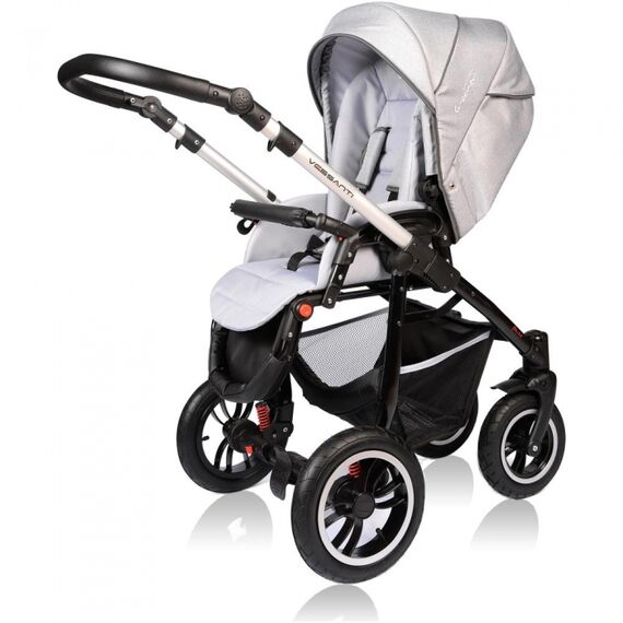 Carucior Crooner Prestige 3 in 1 Light Gray Vessanti, Culoare: Gri deschis - poza 4 - ExclusivMAG.ro