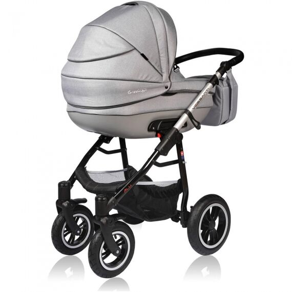 Carucior Crooner Prestige 3 in 1 Light Gray Vessanti, Culoare: Gri deschis - poza 3 - ExclusivMAG.ro