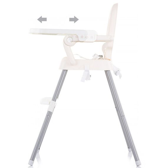 Scaun de masa Chipolino Bonbon 3 in 1 ivory, Culoare: Crem - poza 4 - ExclusivMAG.ro