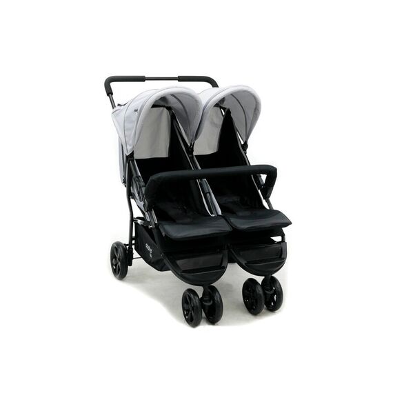 Carucior sport pentru gemeni Asalvo DOUBLE DINAMIC Anthracite, Culoare: Alb/Gri - poza 9 - ExclusivMAG.ro
