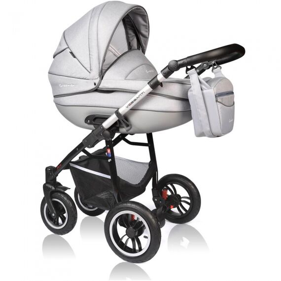 Carucior Crooner Prestige 3 in 1 Light Gray Vessanti, Culoare: Gri deschis - poza 2 - ExclusivMAG.ro