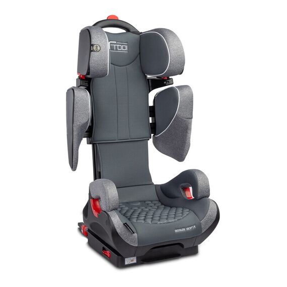 Scaun auto Caretero FRODI Isofix 15-36 Kg Gri, Culoare: Gri, Grupa: 15-36kg (4 ani - 12 ani) - poza 5 - ExclusivMAG.ro