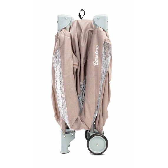 Patut pliant cu etaj intermediar Caretero BASIC PLUS Beige, Culoare: Crem, Dimensiuni: 120x60 - poza 5 - ExclusivMAG.ro