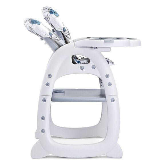 Scaun de masa transformabil Caretero HOMEE 2 in 1 Grey, Culoare: Gri - poza 7 - ExclusivMAG.ro