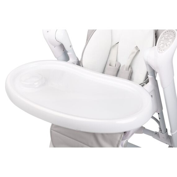 Scaun de masa cu leagan electric Caretero INDIGO 2 in 1 Light Grey, Culoare: Gri deschis - poza 3 - ExclusivMAG.ro