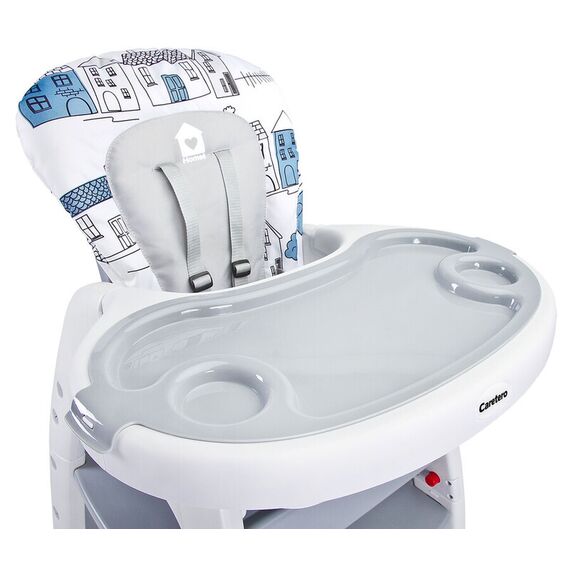 Scaun de masa transformabil Caretero HOMEE 2 in 1 Grey, Culoare: Gri - poza 4 - ExclusivMAG.ro