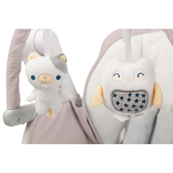 Scaun de masa cu leagan electric Caretero INDIGO 2 in 1 Beige, Culoare: Crem - poza 8 - ExclusivMAG.ro