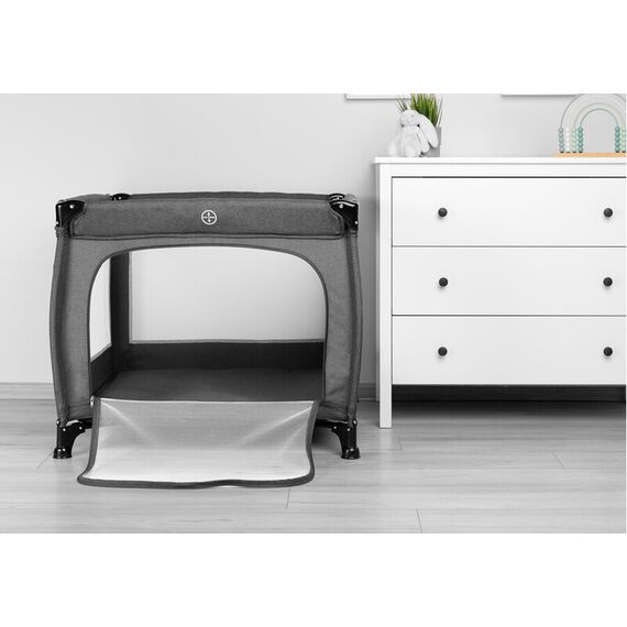 Tarc de joaca 83x83 cm Caretero QUADRA Grafit, Culoare: Negru - poza 7 - ExclusivMAG.ro