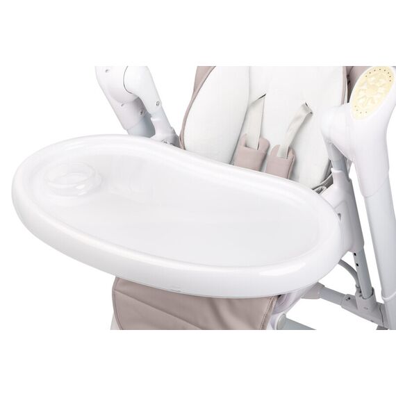Scaun de masa cu leagan electric Caretero INDIGO 2 in 1 Beige, Culoare: Crem - poza 7 - ExclusivMAG.ro