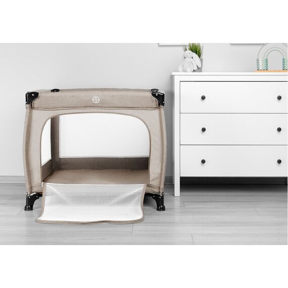 Tarc de joaca 83x83 cm Caretero QUADRA Maro, Culoare: Crem - poza 6 - ExclusivMAG.ro