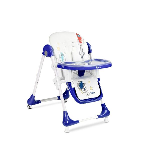 Scaun de masa Caretero LUNA Navy, Culoare: Albastru - poza 3 - ExclusivMAG.ro