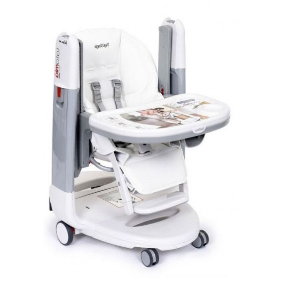 Scaun De Masa 3 in 1 Peg Perego, Tatamia Follow Me Latte, Culoare: Alb/Gri - poza 3 - ExclusivMAG.ro