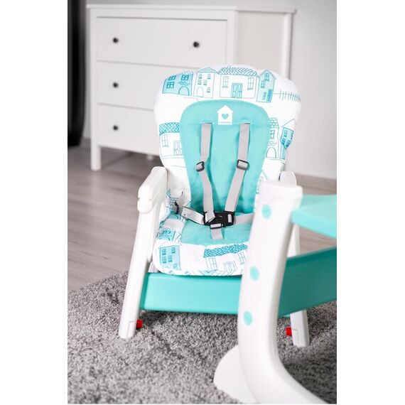 Scaun de masa transformabil Caretero HOMEE 2 in 1 Mint, Culoare: Turcoaz - poza 6 - ExclusivMAG.ro