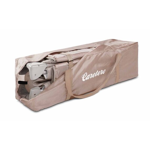Patut pliant cu etaj intermediar Caretero BASIC PLUS Beige, Culoare: Crem, Dimensiuni: 120x60 - poza 7 - ExclusivMAG.ro