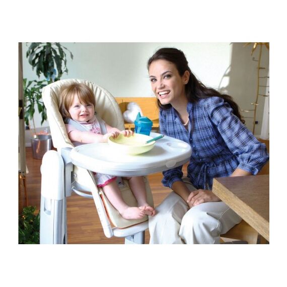 Scaun De Masa 3 in 1 Peg Perego, Tatamia Follow Me Latte, Culoare: Alb/Gri - poza 7 - ExclusivMAG.ro