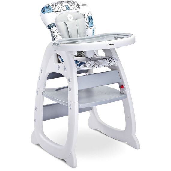 Scaun de masa transformabil Caretero HOMEE 2 in 1 Grey, Culoare: Gri - poza 6 - ExclusivMAG.ro