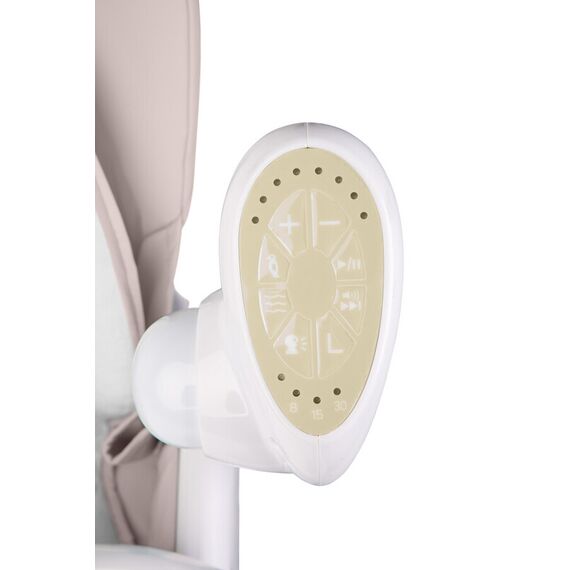 Scaun de masa cu leagan electric Caretero INDIGO 2 in 1 Beige, Culoare: Crem - poza 4 - ExclusivMAG.ro