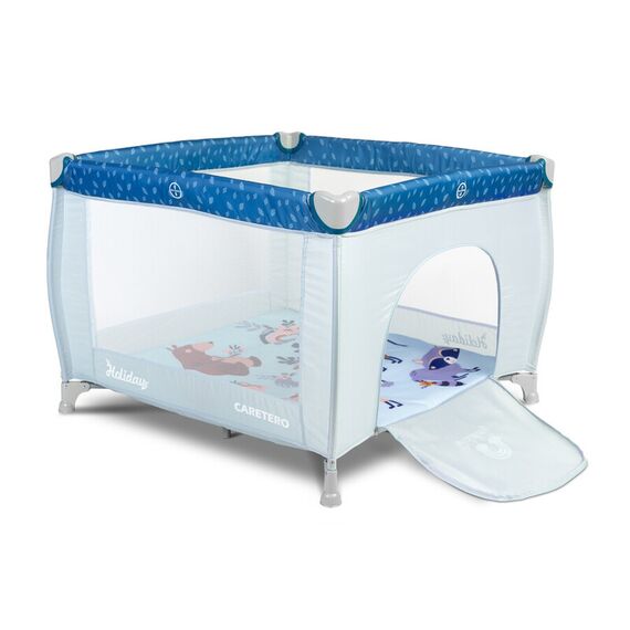 Tarc de joaca Caretero HOLIDAY 100x100cm Albastru, Culoare: Albastru - poza 2 - ExclusivMAG.ro