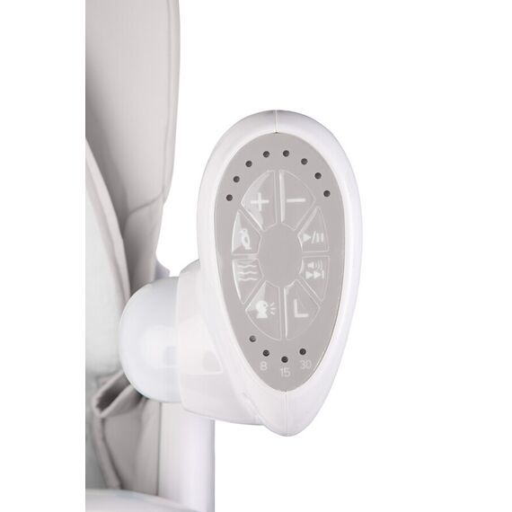 Scaun de masa cu leagan electric Caretero INDIGO 2 in 1 Light Grey, Culoare: Gri deschis - poza 4 - ExclusivMAG.ro